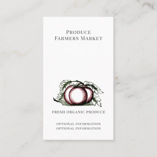 Produceer het Visitekaartje van de Boerderij boer (Voorkant)