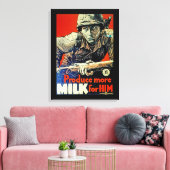 Produceer meer melk voor hem canvas afdruk (Insitu (Woonkamer))