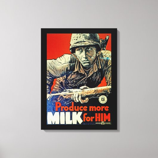 Produceer meer melk voor hem canvas afdruk (Voorkant)