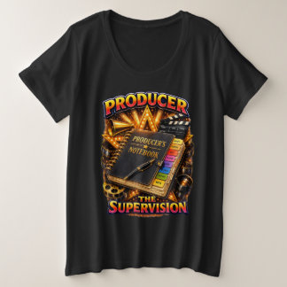 Producent - De supervisie Dames Donker Grote Maat T-shirt