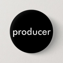 Producent in vetgedrukte letters ronde button 5,7 cm