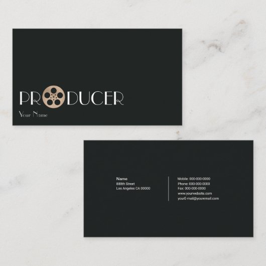 Producent Visitekaartje (Voorkant / Achterkant)