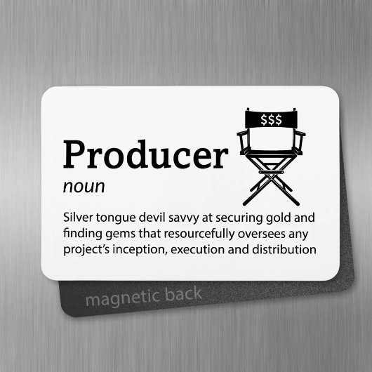 Producentendefinitie - het vastgestelde leven 4"x  magneet