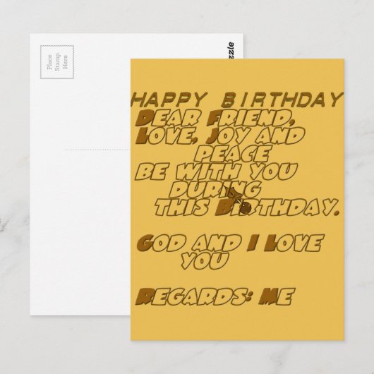 Product aanpassen briefkaart (Voorkant / Achterkant)