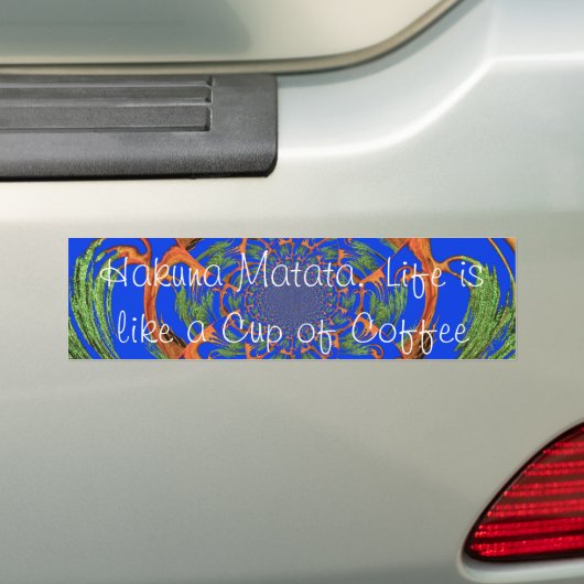 Product aanpassen bumpersticker (Op auto)