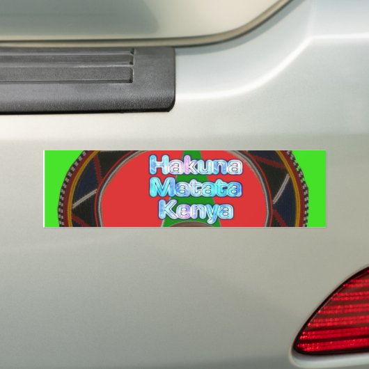 Product aanpassen bumpersticker (Op auto)