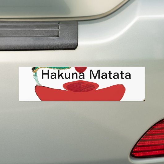 Product aanpassen bumpersticker (Op auto)