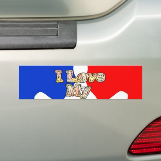Product aanpassen bumpersticker (Op auto)