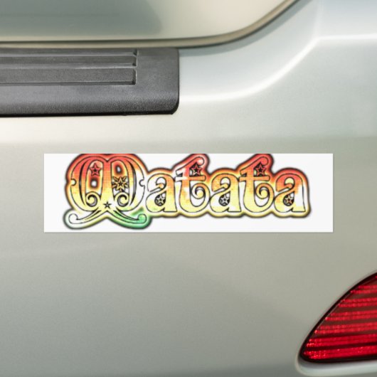 Product aanpassen bumpersticker (Op auto)