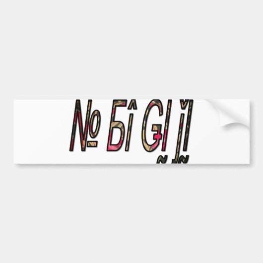 Product aanpassen bumpersticker (Voorkant)