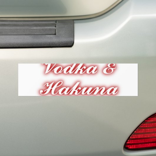 Product aanpassen bumpersticker (Op auto)