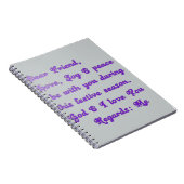 Product aanpassen notitieboek (Rechterzijde)