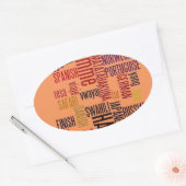 Product aanpassen ovale sticker (Envelop)