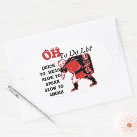 Product aanpassen ovale sticker (Envelop)