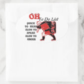 Product aanpassen ovale sticker (Tas)