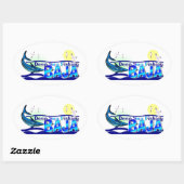 Product aanpassen ovale sticker (Vel)