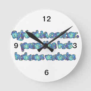 Product aanpassen ronde klok