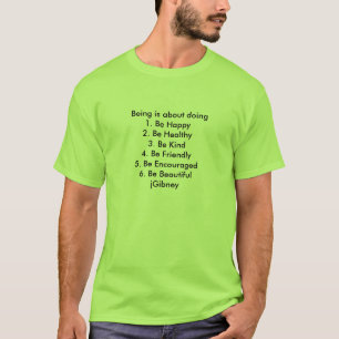 Product aanpassenBeing gaat over jGibney The T-shirt