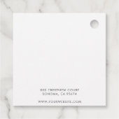 Product abstracte Boho Jewelry Designer Bedankjes Labels (Achterkant)