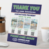 Product Afbeeldingen, QR-codes en zakelijke Logo u Reclamebord Met Voetstuk (Insitu)