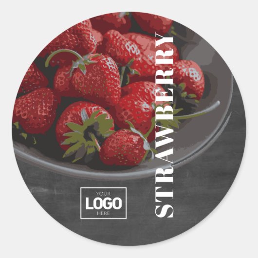 Product Brandy Aardbeien Logo Stickers (Voorkant)