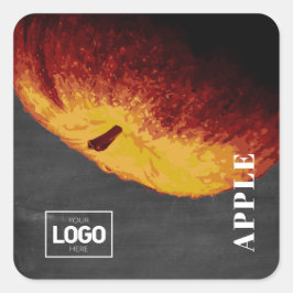 Product Brandy Apple-Logo Vierkante Sticker
