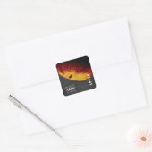 Product Brandy Apple-Logo Vierkante Sticker (Envelop)