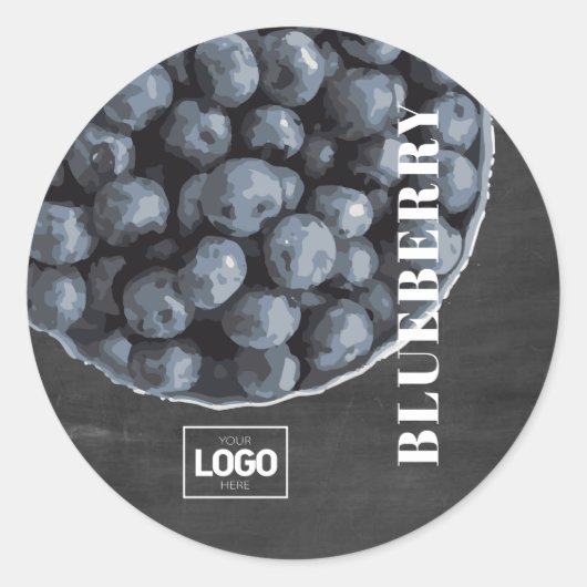 Product Brandy Blueberry Logo Stickers (Voorkant)