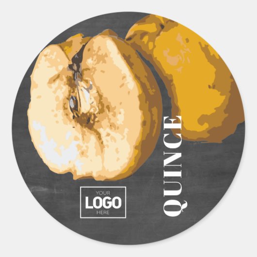 Product Brandy Quince-Logo Ronde Sticker (Voorkant)