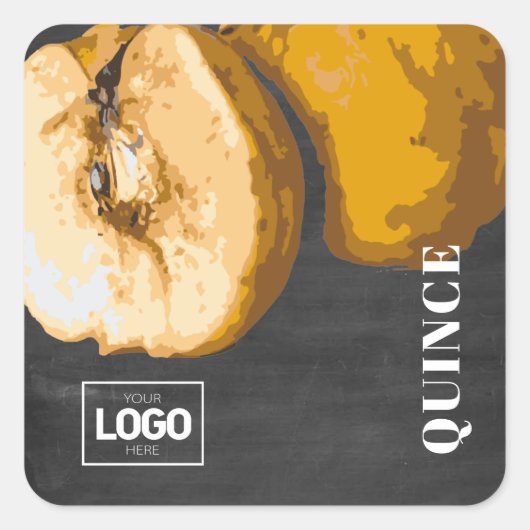 Product Brandy Quince-Logo Vierkante Sticker (Voorkant)