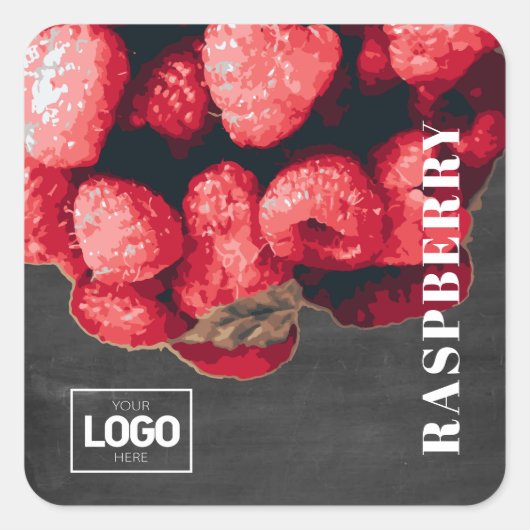Product Brandy Raspberry Logo Stickers (Voorkant)