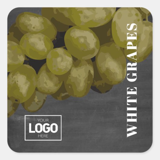 Product Brandy White Grapes Logo Stickers (Voorkant)