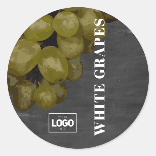 Product Brandy White Grapes Logo Stickers (Voorkant)