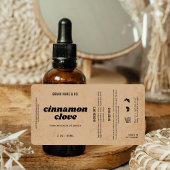  Product Customizable Brown Rustic Label