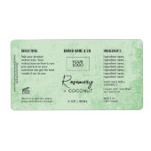  Product Customizable GreenRustic Label (Voorkant)