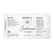  Product Customizable White Rustic Label (Voorkant)