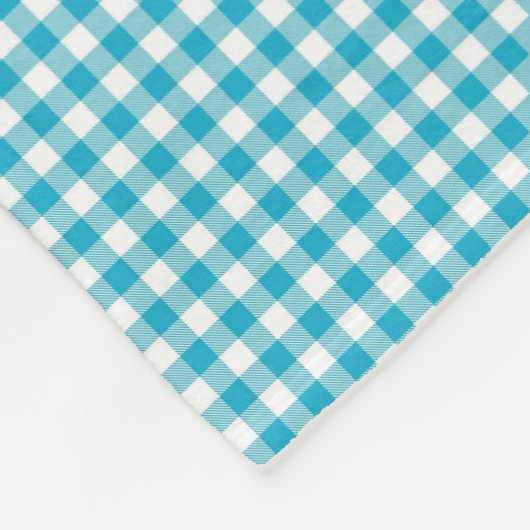 Product display showing a blanket with a blue  fleece deken (Hoek)