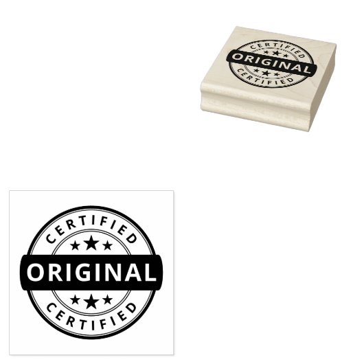 PRODUCT GECERTIFICEERD ORIGINELE RUBBERSTEMP RUBBERSTEMPEL (Gestempeld)