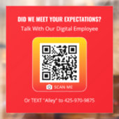 Product Genius - Rood 5x5 Window Cling Raamsticker (Vel 2)