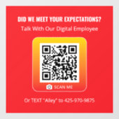 Product Genius - Rood 5x5 Window Cling Raamsticker (Vel)