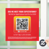 Product Genius Rood 8x8 Window Cling - Sweepstakes Raamsticker (Huis)