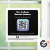 Product Genius venster plakken vierkant - 101524 v Raamsticker (Huis)