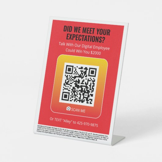 Product Genius voetstuk Reclamebord Met Voetstuk (Voorkant)