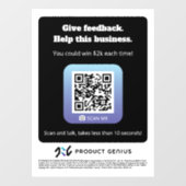 Product Genius - window cling - 101524version Raamsticker (Vel)