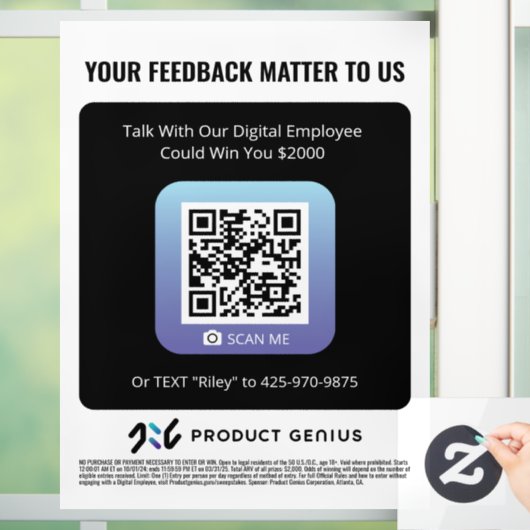 Product Genius - Window Cling - Sweepstakes Raamsticker (Huis)