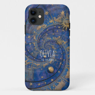 Product: Gepersonaliseerde Hemel Zodiac Spiraal Case-Mate iPhone Case