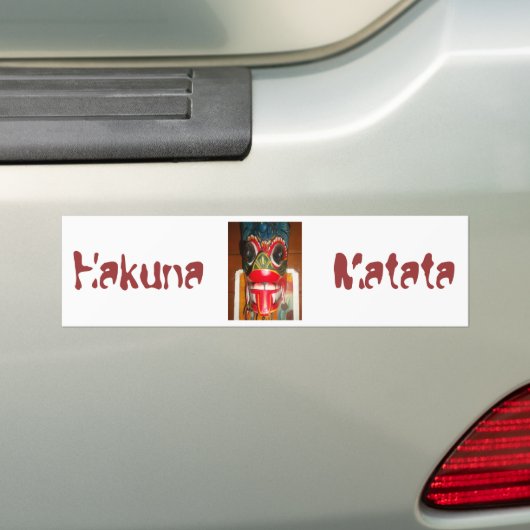 Product in Hakuna Matata aanpassen Bumpersticker (Op auto)