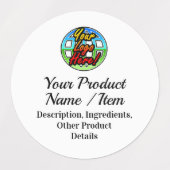 Product Ingrediënt Handgemaakt / Essentiële oliefl Labels (Design 1)