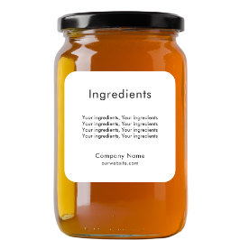 Product ingrediëntenlijst zakelijk label