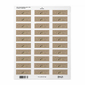 Product Kraft Mini Labels bijenteelt (Full Sheet)